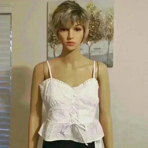 Nwt: Wild Fable White Eyelet Lace Embroidery  Size: S